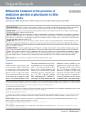 Cover page: Differential treatment in the provision of medication abortion at pharmacies in Uttar Pradesh, India