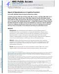 Cover page: Impact of Hypertension on Cognitive Function