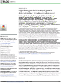 Cover page: High-throughput discovery of genetic determinants of circadian misalignment