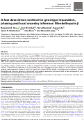 Cover page: A fast data-driven method for genotype imputation, phasing and local ancestry inference: MendelImpute.jl