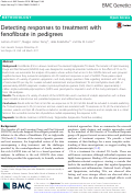 Cover page: Detecting responses to treatment with fenofibrate in pedigrees