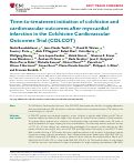 Cover page: Time-to-treatment initiation of colchicine and cardiovascular outcomes after myocardial infarction in the Colchicine Cardiovascular Outcomes Trial (COLCOT)