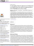 Cover page: A new aging measure captures morbidity and mortality risk across diverse subpopulations from NHANES IV: A cohort study