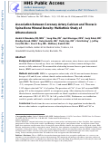 Cover page: Association between coronary artery calcium and thoracic spine bone mineral density: Multiethnic Study of Atherosclerosis (MESA)