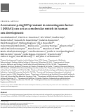 Cover page: A recurrent p.Arg92Trp variant in steroidogenic factor-1 (NR5A1) can act as a molecular switch in human sex development.