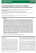 Cover page: Some characteristics of crossing over in induced recombination between chromosomes of wheat and rye