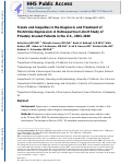 Cover page: Trends and inequities in the diagnosis and treatment of poststroke depression: a retrospective cohort study of privately insured patients in the USA, 2003–2020