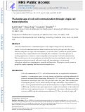 Cover page: The landscape of cell–cell communication through single-cell transcriptomics