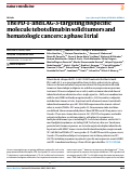 Cover page: The PD-1- and LAG-3-targeting bispecific molecule tebotelimab in solid tumors and hematologic cancers: a phase 1 trial.