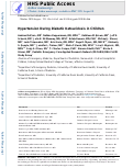 Cover page: Hypertension during Diabetic Ketoacidosis in Children