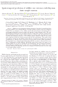 Cover page: Spatiotemporal prediction of wildfire size extremes with Bayesian finite sample maxima