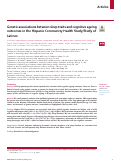 Cover page: Genetic associations between sleep traits and cognitive ageing outcomes in the Hispanic Community Health Study/Study of Latinos