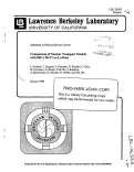 Cover page: COMPARISON OF NUCLEAR TRANSPORT MODELS WITH 800 ALPHA MEV LA+LA DATA