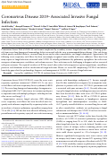 Cover page: COVID-19-associated Invasive Fungal Infection