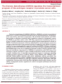 Cover page: The histone demethylase KDM3A regulates the transcriptional program of the androgen receptor in prostate cancer cells