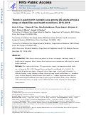 Cover page: Trends in past-month cannabis use among US adults across a range of disabilities and health conditions, 2015–2019