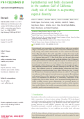 Cover page: Hydrothermal vent fields discovered in the southern Gulf of California clarify role of habitat in augmenting regional diversity