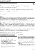 Cover page: The prevalence of altered body image in patients with primary brain tumors: an understudied population.