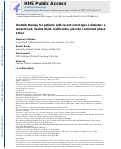 Cover page: Imatinib therapy for patients with recent-onset type 1 diabetes: a multicentre, randomised, double-blind, placebo-controlled, phase 2 trial