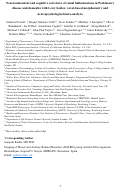 Cover page: Neuroanatomical and cognitive correlates of visual hallucinations in Parkinson’s disease and dementia with Lewy bodies: Voxel-based morphometry and neuropsychological meta-analysis