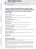 Cover page: Long-term outcomes of patients with active melanoma brain metastases treated with combination nivolumab plus ipilimumab (CheckMate 204): final results of an open-label, multicentre, phase 2 study