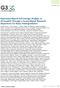 Cover page: Expression-Based Cell Lineage Analysis in Drosophila Through a Course-Based Research Experience for Early Undergraduates