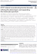 Cover page: EIF3F-related neurodevelopmental disorder: refining the phenotypic and expanding the molecular spectrum.