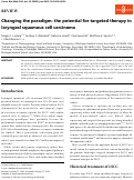 Cover page: Changing the paradigm: the potential for targeted therapy in laryngeal squamous cell carcinoma