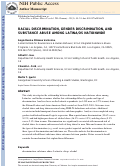 Cover page: Racial Discrimination, Gender Discrimination, and Substance Abuse Among Latina/os Nationwide