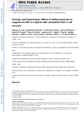 Cover page: Virologic and immunologic effects of adding maraviroc to suppressive antiretroviral therapy in individuals with suboptimal CD4+ T-cell recovery