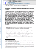 Cover page: Therapeutic Hypothermia after Out-of-Hospital Cardiac Arrest in Children