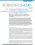 Cover page: A resource of lipidomics and metabolomics data from individuals with undiagnosed diseases.