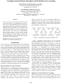 Cover page: Learning Causal Structure through Local Prediction-error Learning