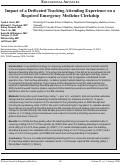 Cover page: Impact of a Dedicated Teaching Attending Experience on a Required Emergency Medicine Clerkship