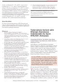 Cover page: Tuberculosis Variant with Rifampin Resistance Undetectable by Xpert MTB/RIF, Botswana.