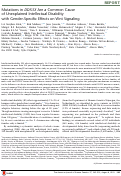 Cover page: Mutations in DDX3X Are a Common Cause of Unexplained Intellectual Disability with Gender-Specific Effects on Wnt Signaling