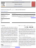 Cover page: Search for the decay Bs<sup>0</sup>→μ<sup>+</sup>μ<sup>-</sup> with the ATLAS detector