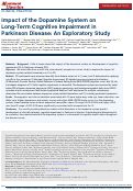 Cover page: Impact of the Dopamine System on Long‐Term Cognitive Impairment in Parkinson Disease: An Exploratory Study