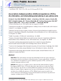 Cover page: Associations between Positive Childhood Experiences (PCEs), Discrimination, and Internalizing/Externalizing in Pre-Adolescents