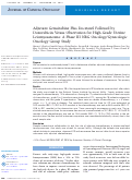 Cover page: Adjuvant Gemcitabine Plus Docetaxel Followed by Doxorubicin Versus Observation for High-Grade Uterine Leiomyosarcoma: A Phase III NRG Oncology/Gynecologic Oncology Group Study