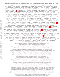 Cover page: Projected sensitivity of the LUX-ZEPLIN experiment to the 0νββ decay of Xe136