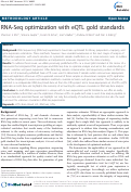 Cover page: RNA-Seq optimization with eQTL gold standards