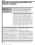 Cover page: Genomic reconstruction of the SARS-CoV-2 epidemic in England