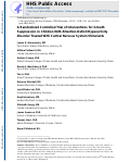 Cover page: A Randomized Controlled Trial of Interventions for Growth Suppression in Children With Attention-Deficit/Hyperactivity Disorder Treated With Central Nervous System Stimulants