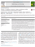 Cover page: Dynamic CT imaging of volumetric changes in pulmonary nodules correlates with physical measurements of stiffness