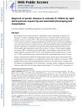 Cover page: Diagnosis of genetic diseases in seriously ill children by rapid whole-genome sequencing and automated phenotyping and interpretation.