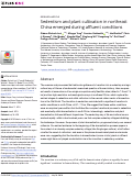 Cover page: Sedentism and plant cultivation in northeast China emerged during affluent conditions