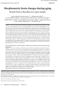 Cover page: Morphometric brain changes during aging: Results from a Brazilian necropsy sample