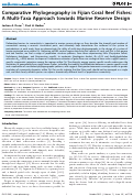 Cover page: Comparative Phylogeography in Fijian Coral Reef Fishes: A Multi-Taxa Approach towards Marine Reserve Design