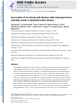 Cover page: Association of six-minute walk distance with subsequent lower extremity events in peripheral artery disease.